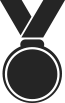 Medal ribbon icon