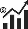 Revenue chart icon